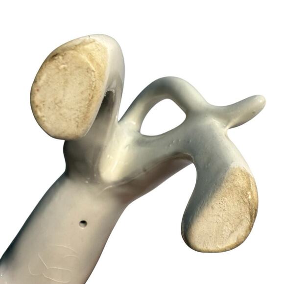 VTG Porcelain Pointer Hunting Dog White Black Patches Collectible 8 X 5 X 2 Inch - Picture 11 of 16